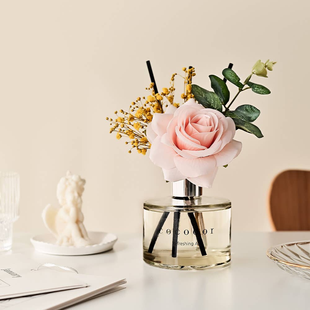 Cocodor Rose Flower Diffuser – Rose Perfume – Raumduft mit Duftstäbchen – 200 ml