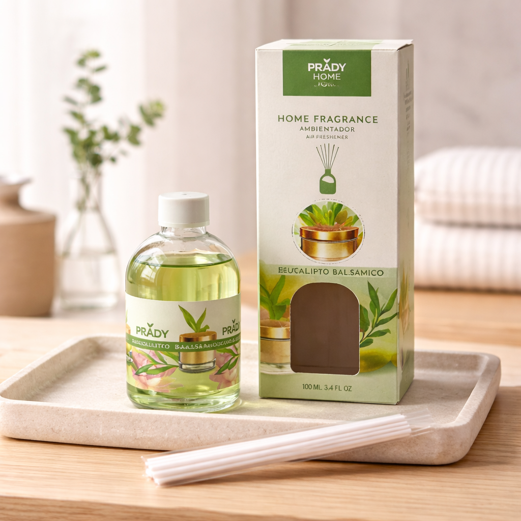 🌿 PRADY Home Raumduft Diffuser – Eucalipto Balsámico (100 ml)