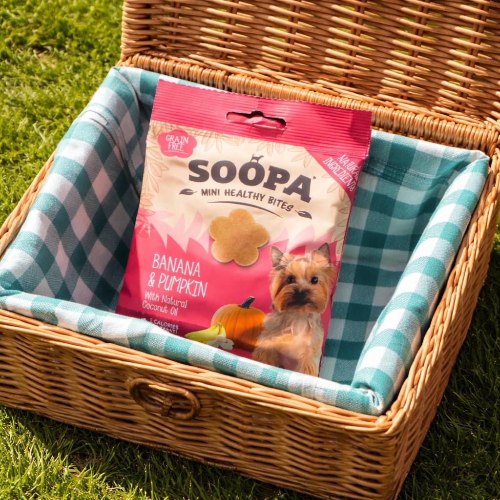 SOOPA Hundeleckerlis 50g – vegane, natürliche Snacks für Hunde (verschiedene Sorten)