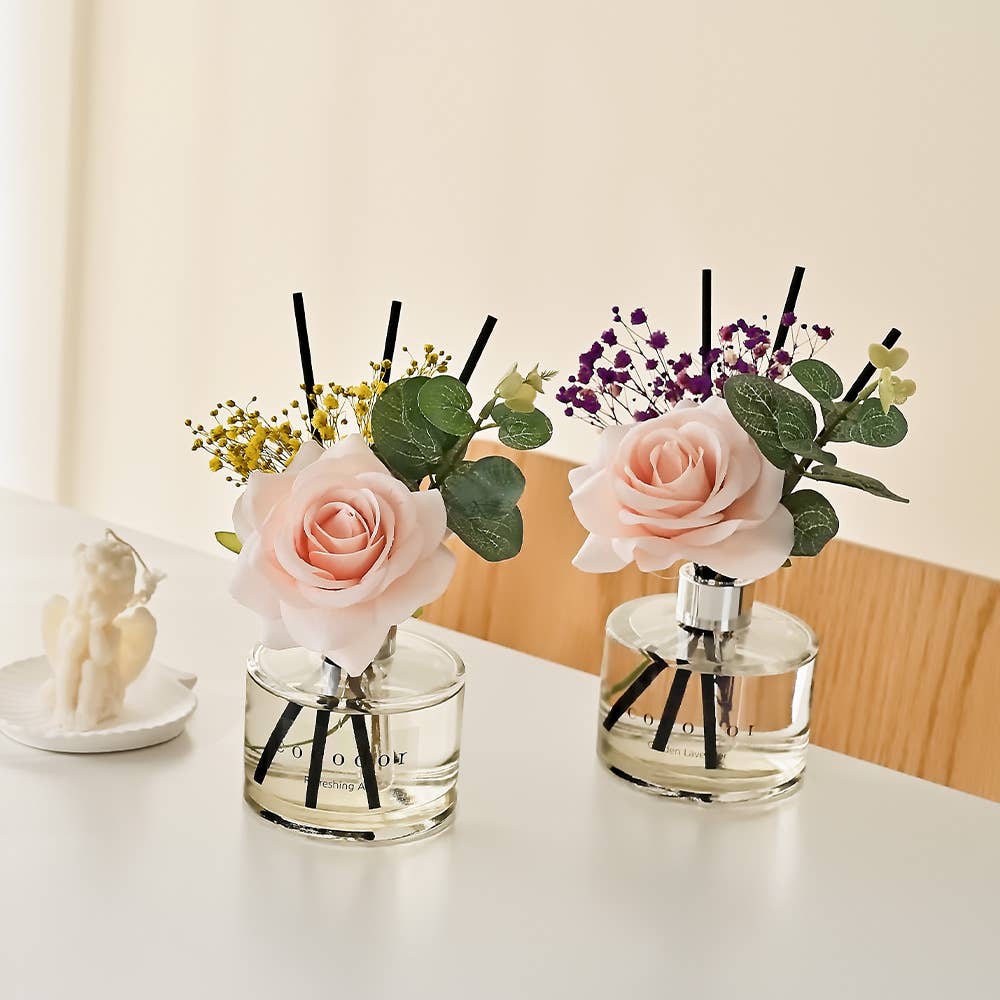 Cocodor Rose Flower Diffuser – Rose Perfume – Raumduft mit Duftstäbchen – 200 ml