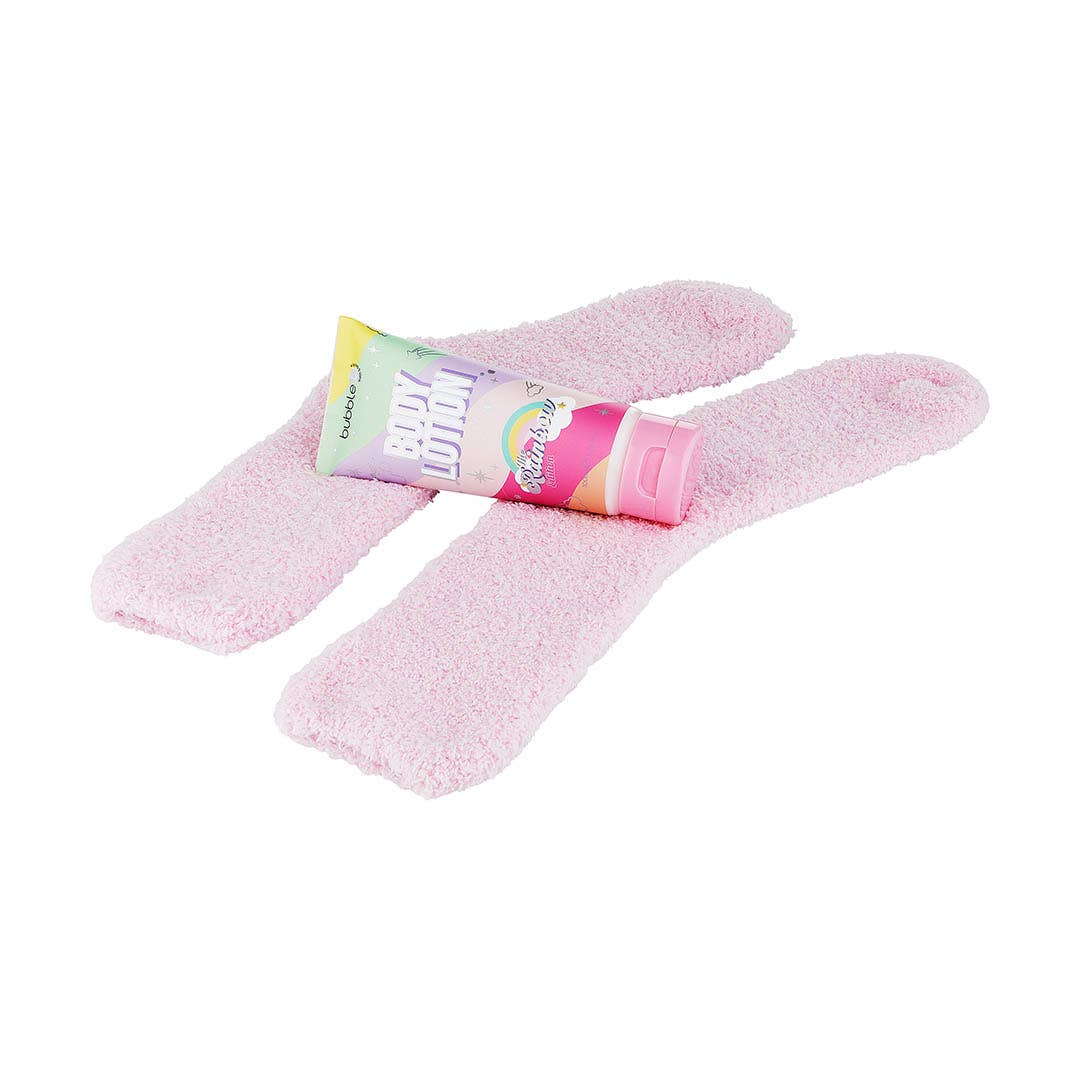 🌈 Bubble T „Rainbow Body Lotion &amp; Socks Set“ – Körperpflege Geschenkset