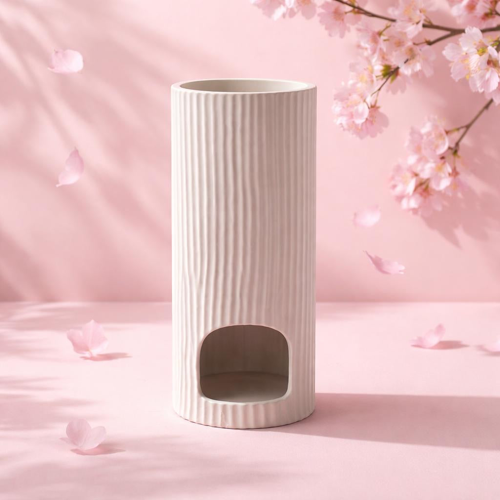 Premium Duftlampe aus Keramik – moderne Aromalampe inkl. GRATIS Duftöl (3€ Wert)