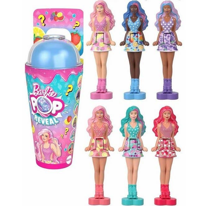Mini Barbie Land Puppe 4 cm mit Becher /10