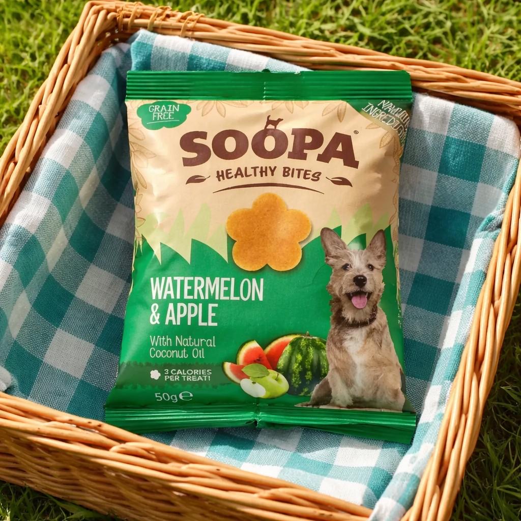 SOOPA Hundeleckerlis 50g – vegane, natürliche Snacks für Hunde (verschiedene Sorten)