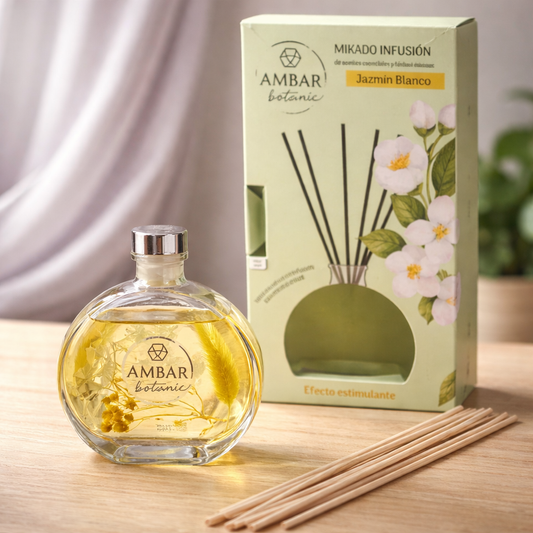🌸 AMBAR Botanic Raumduft Diffuser – White Jasmine (75 ml)