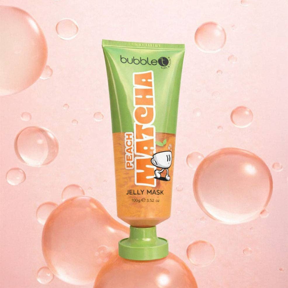 🍑 Bubble T Peach &amp; Matcha – Jelly Mask (100 g)