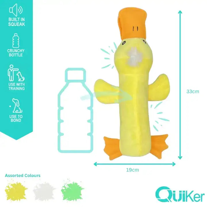 🐶 Hundespielzeug „Bottle Crunch Animals“ – Quiker