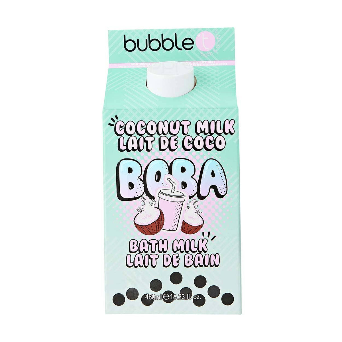 🥥 Bubble T Coconut Milk Boba – Bath Milk (480 ml)
