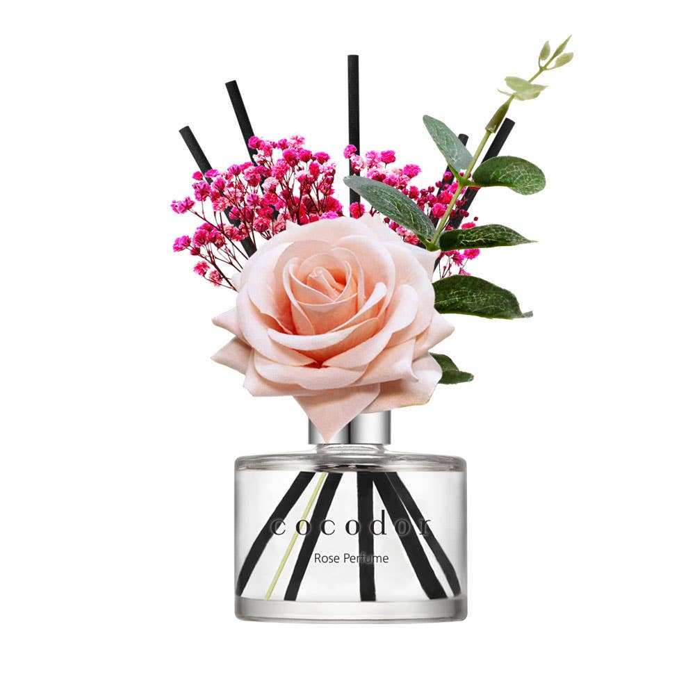 Cocodor Rose Flower Diffuser – Rose Perfume – Raumduft mit Duftstäbchen – 200 ml