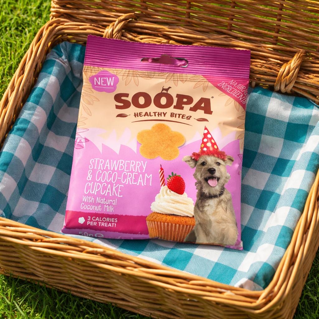 SOOPA Hundeleckerlis 50g – vegane, natürliche Snacks für Hunde (verschiedene Sorten)
