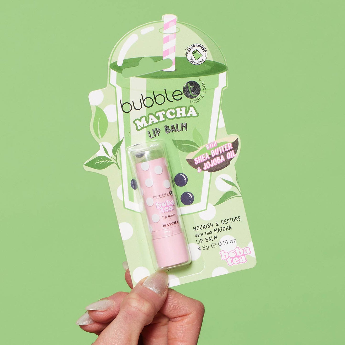 🍵 Bubble T Matcha – Lip Balm (4,1 g)