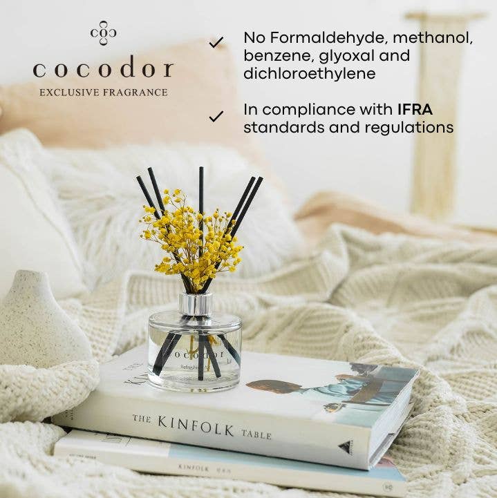 Cocodor Carnation Diffuser – White Musk – Raumduft mit Duftstäbchen – 120 ml