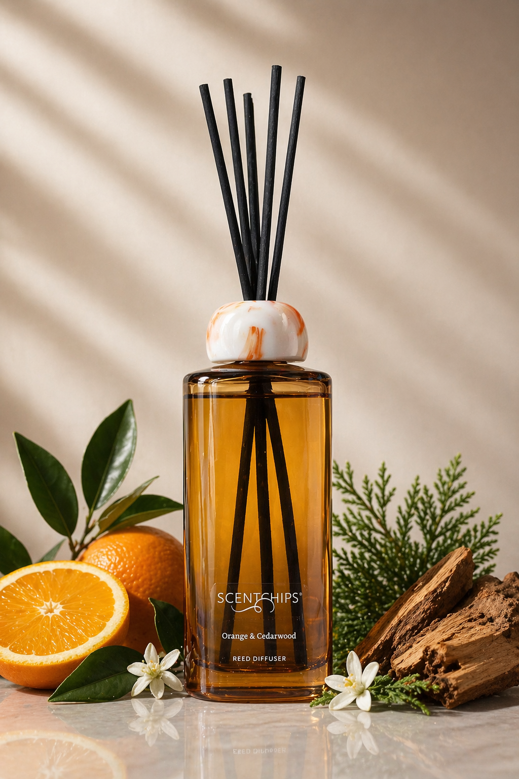 Raumduft Diffuser „Orange & Cedarwood“ – 500 ml