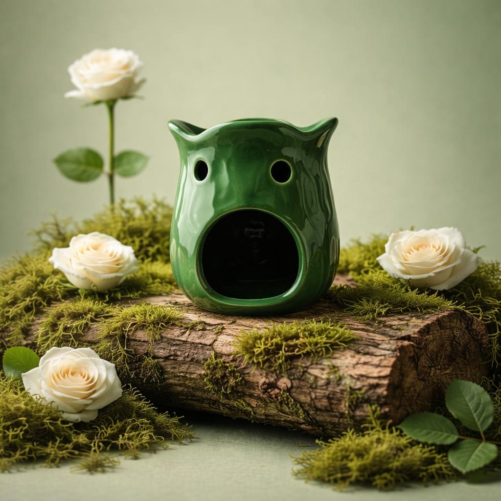 Duftlampe aus Keramik inkl. GRATIS Duftöl (3€ Wert) – Aromalampe für Duftmelts & Duftöle