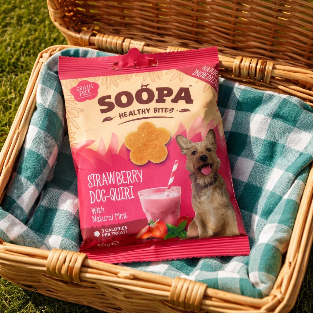 SOOPA Hundeleckerlis 50g – vegane, natürliche Snacks für Hunde (verschiedene Sorten)