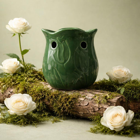 Duftlampe aus Keramik inkl. GRATIS Duftöl (3€ Wert) – Aromalampe für Duftmelts & Duftöle