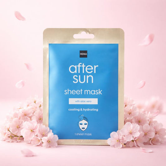 After Sun Tuchmaske mit Aloe Vera – kühlende & feuchtigkeitsspendende Gesichtsmaske (15 ml)