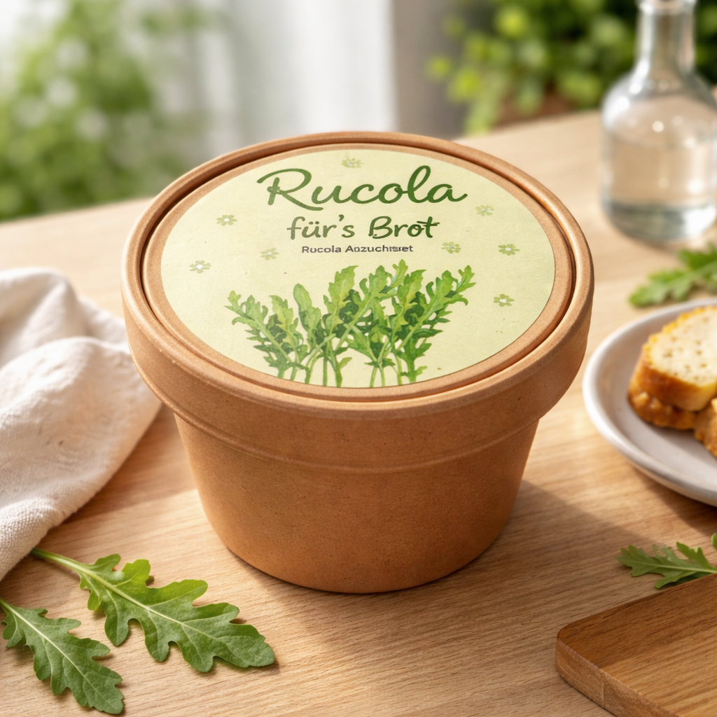 🌱 Rucola Anzuchtset „Rucola fürs Brot“