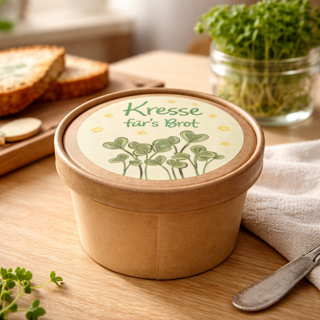 🌱 Kresse Anzuchtset „Kresse fürs Brot“