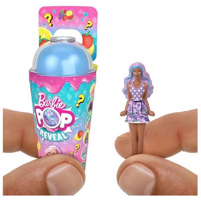 Mini Barbie Land Puppe 4 cm mit Becher /10