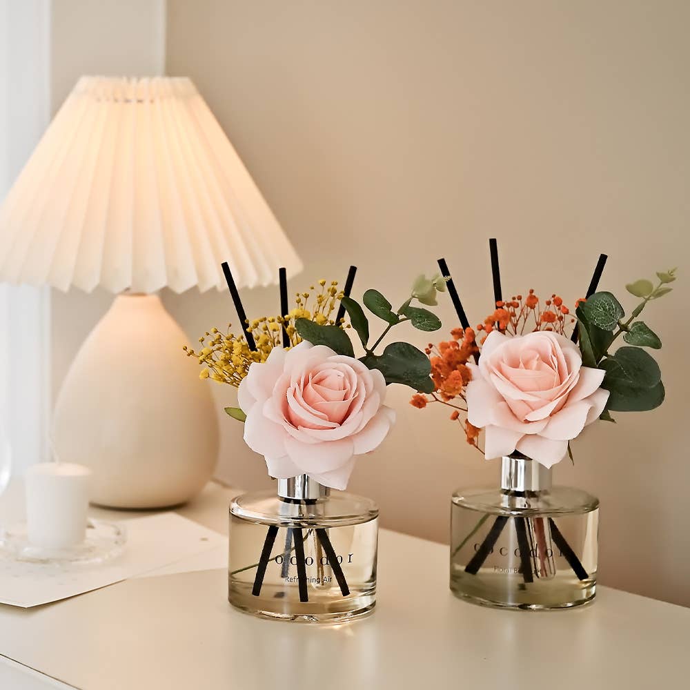 Cocodor Rose Flower Diffuser – Rose Perfume – Raumduft mit Duftstäbchen – 200 ml