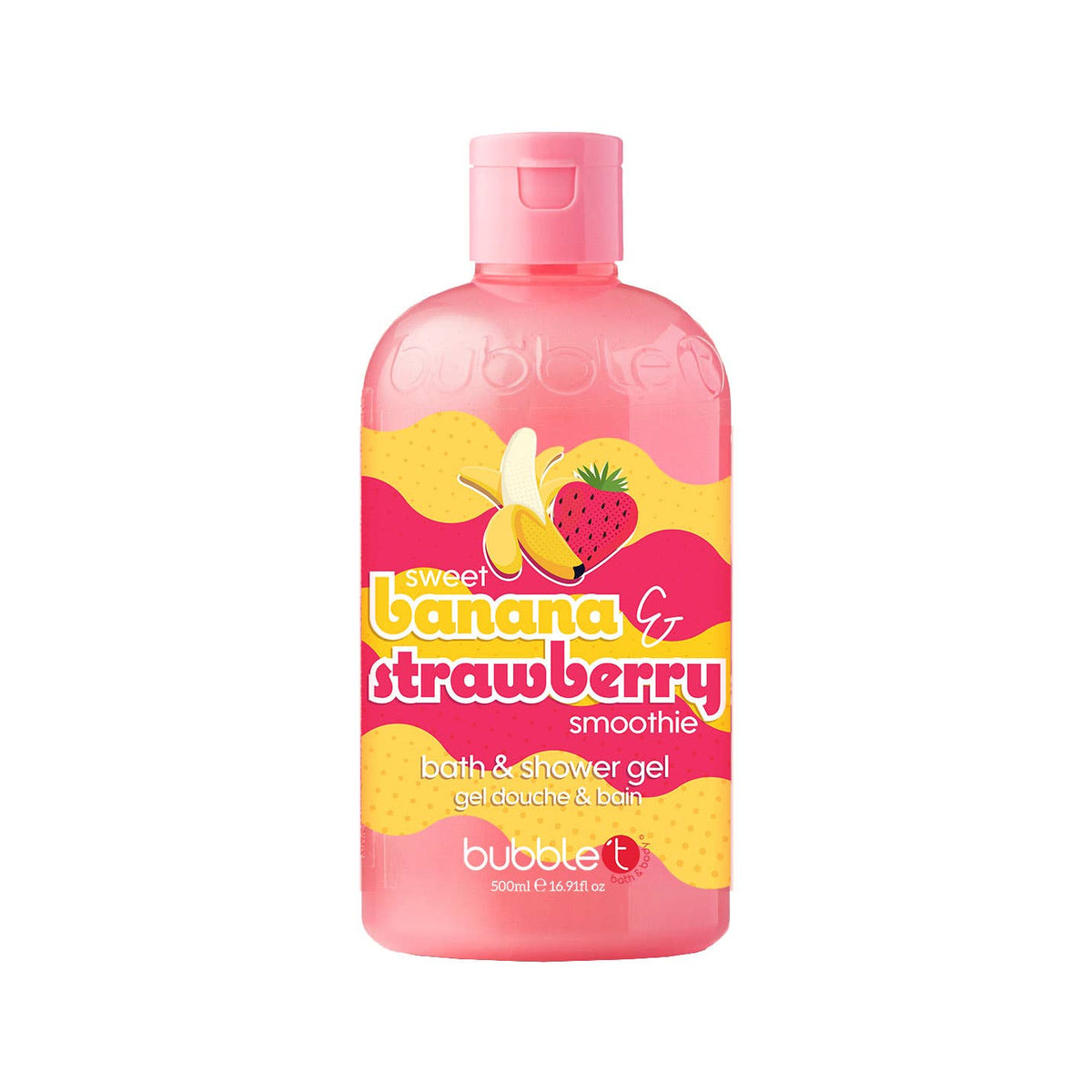 🍓🍌 Bath &amp; Shower Gel „Banana &amp; Strawberry Smoothie“ – 500 ml