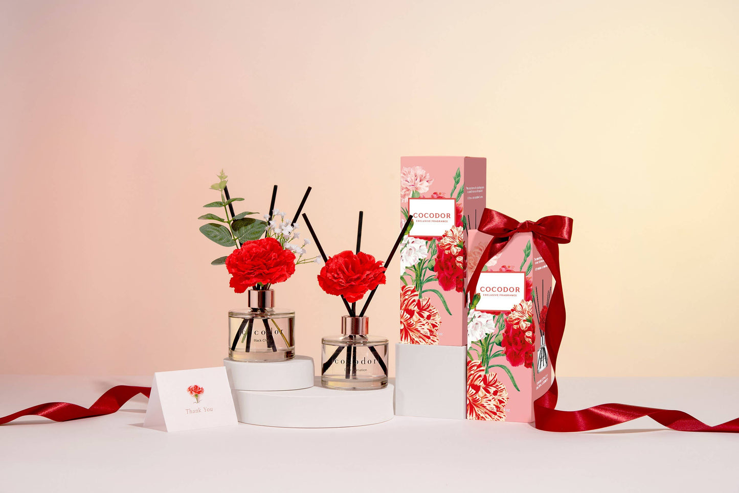 Cocodor Carnation Diffuser – White Musk – Raumduft mit Duftstäbchen – 120 ml