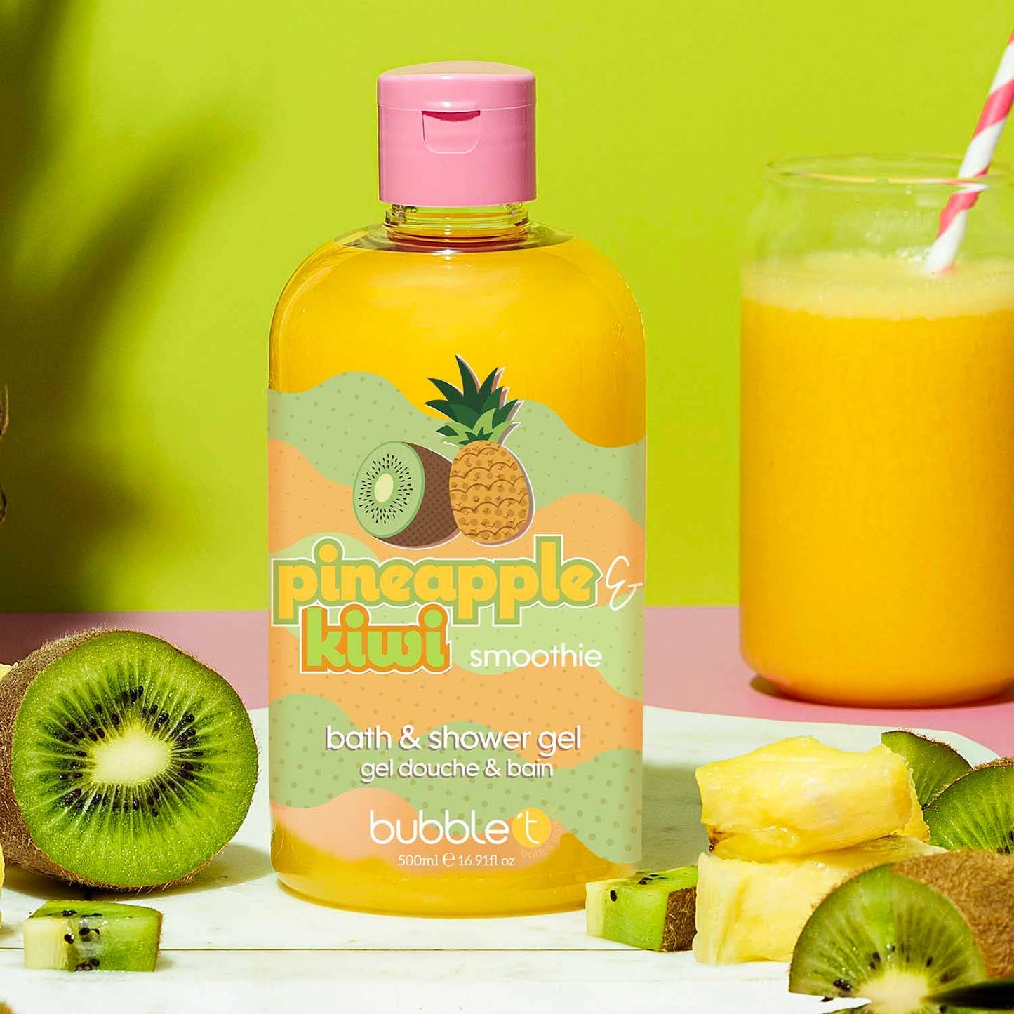 🍍🥝 Bath &amp; Shower Gel „Pineapple &amp; Kiwi Smoothie“ – 500 ml
