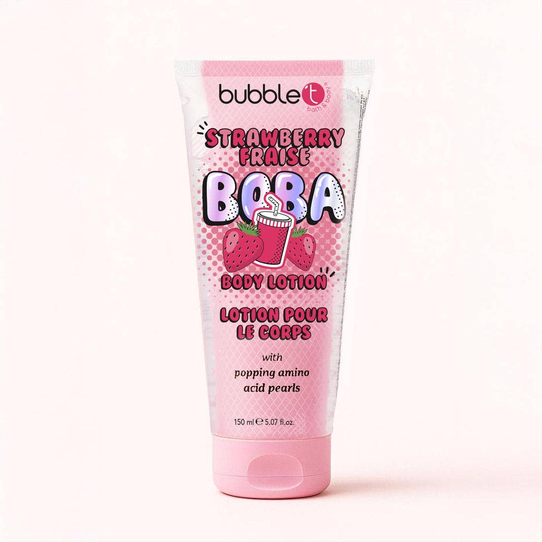 🍓 Body Lotion „Strawberry Boba“ – 2-Phasen Pflege (150 ml)