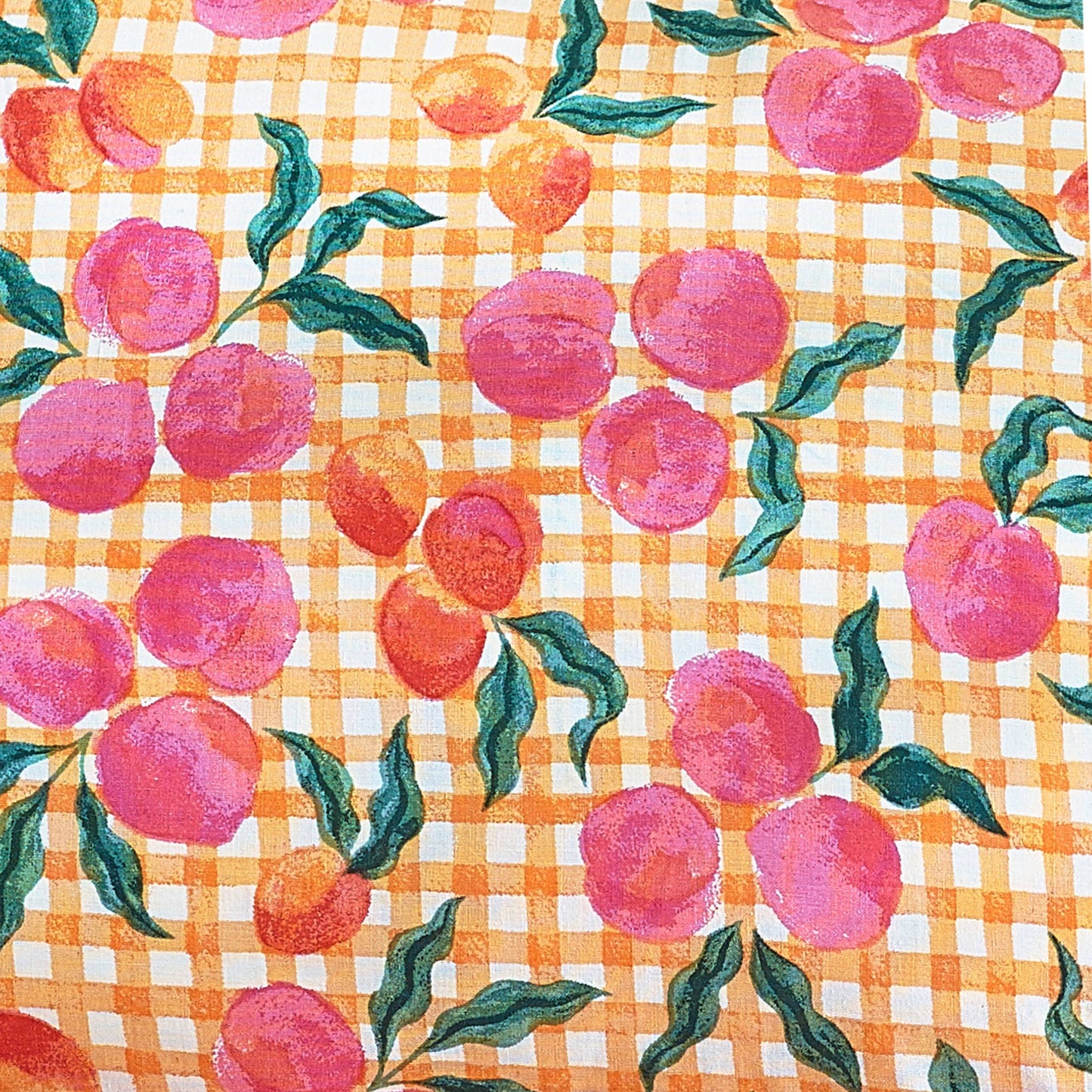 Saftiges kariertes Bettwäscheset Pink/Orange
