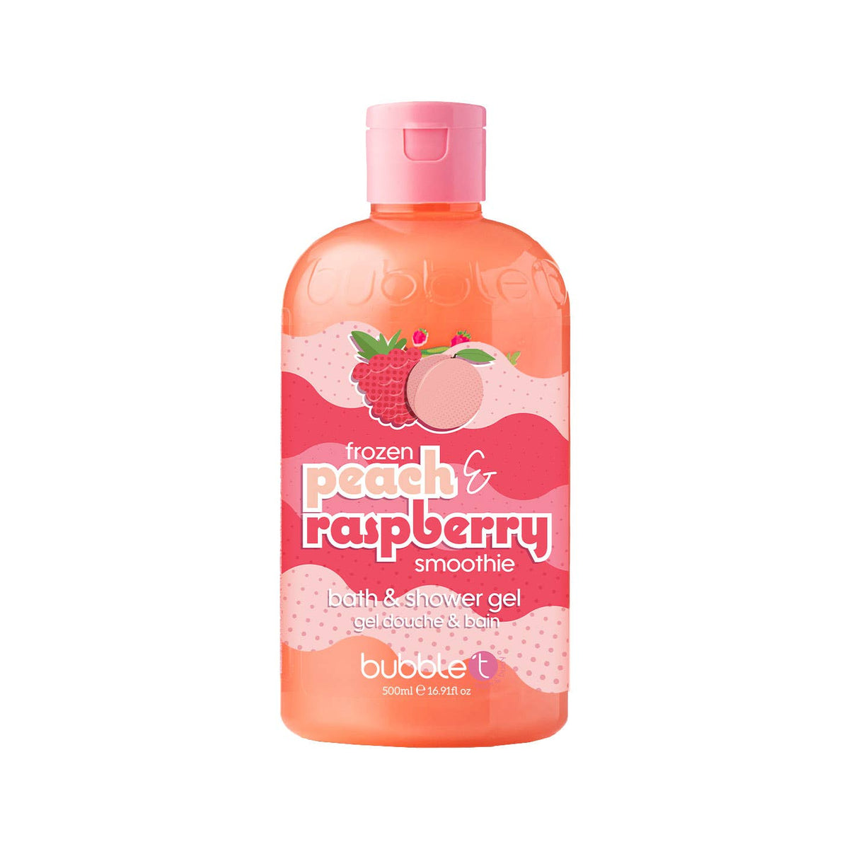 🍑🍓 Bath &amp; Shower Gel „Peach &amp; Raspberry Smoothie“ – 500 ml