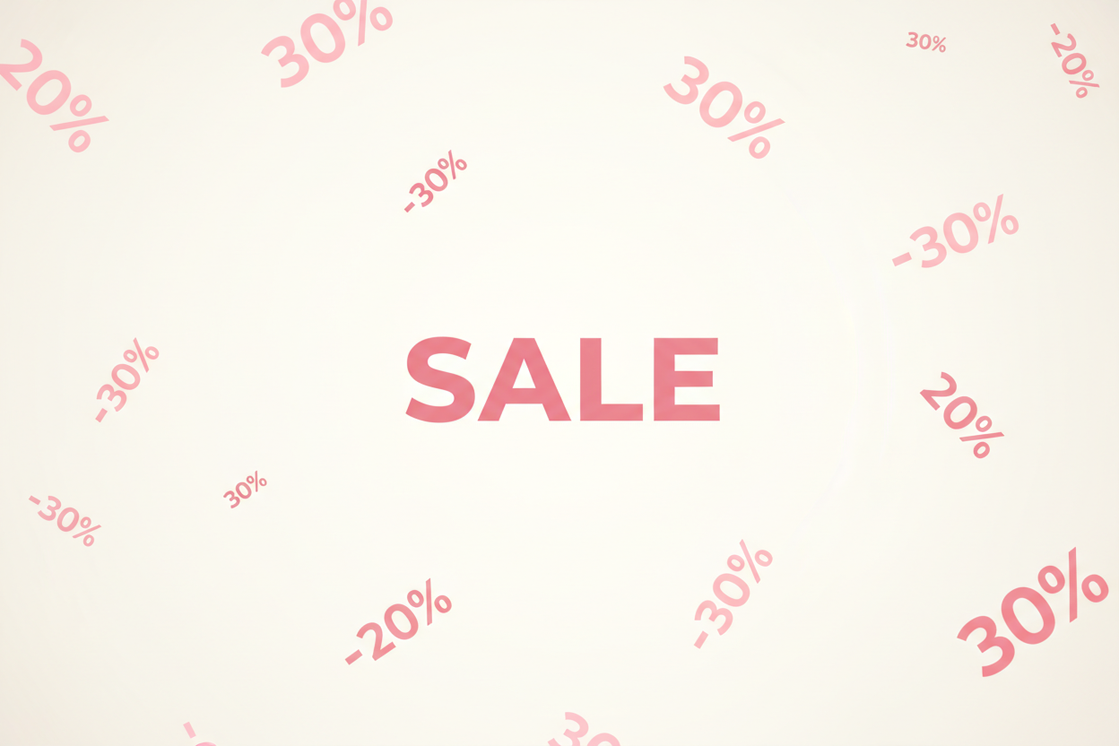 Ohne Summer nur Sale Prozent Zeichen 10% 20% 30%… heller Hintergrund und Pinke % eichen 